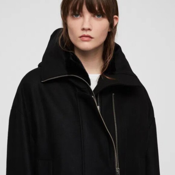 All Saints Italian wool Parka - Picture 2 of 6